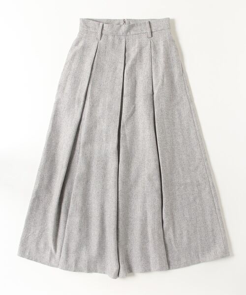 ヘリンボーンインボックスフレアカームスカート