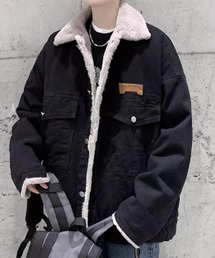 link lot（リンクロット）の「裏フェイクファーデニムビッグジャケット（デニムジャケット）」