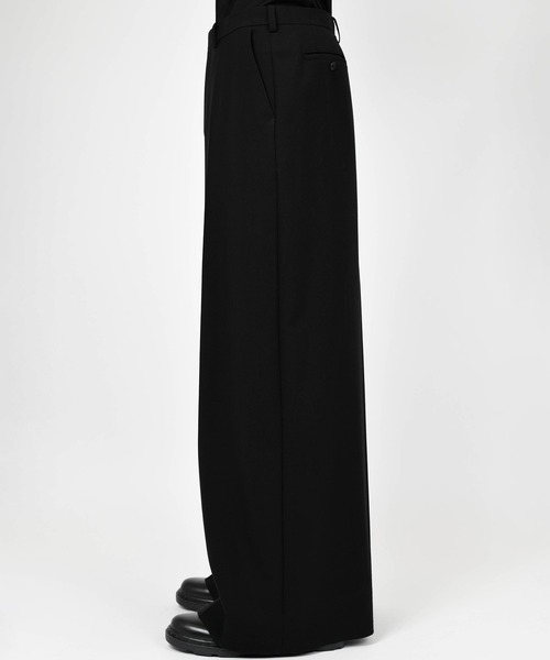 LAD MUSICIAN(ラッドミュージシャン)の「WOOL GABARDINE WIDE FLARE SLACKS(スラックス・メンズ・ブラック・42/44/46)」の4枚目の写真