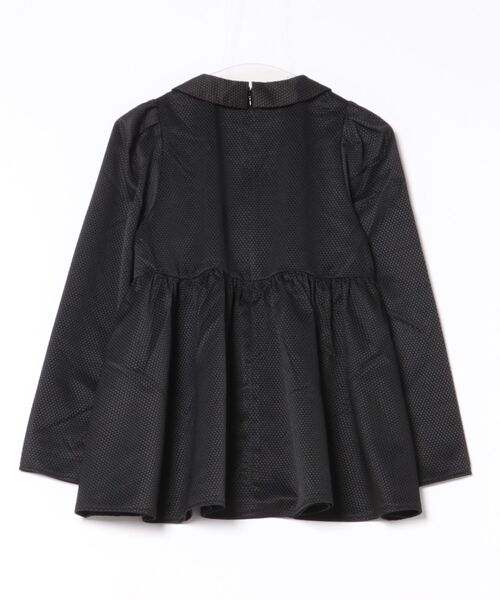 襟付き ジャガード ペプラム ブラウス HUIT（シャツ/ブラウス）｜HUIT