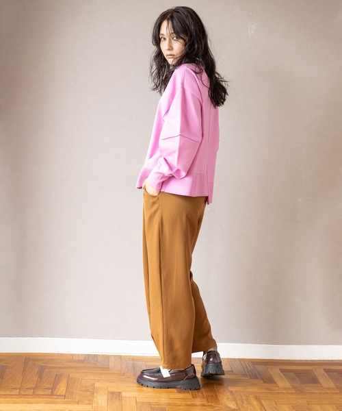 OSMOSIS（オズモーシス）の「変形タックパンツ（その他パンツ・レディース・グレー/ブラック/キャメル・ONE SIZE）」の15枚目の写真