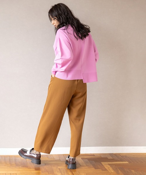 OSMOSIS（オズモーシス）の「変形タックパンツ（その他パンツ・レディース・グレー/ブラック/キャメル・ONE SIZE）」の10枚目の写真