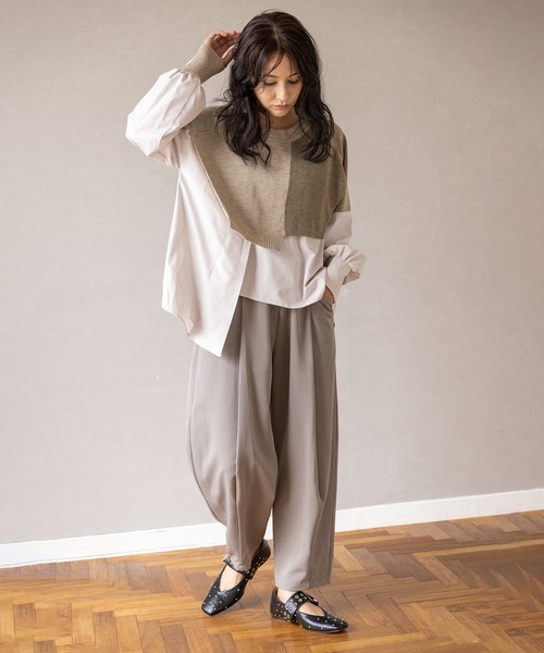 オズモーシス（OSMOSIS）/変形タックパンツ 変形タックパンツ（その他パンツ）｜OSMOSIS（オズモーシス）の