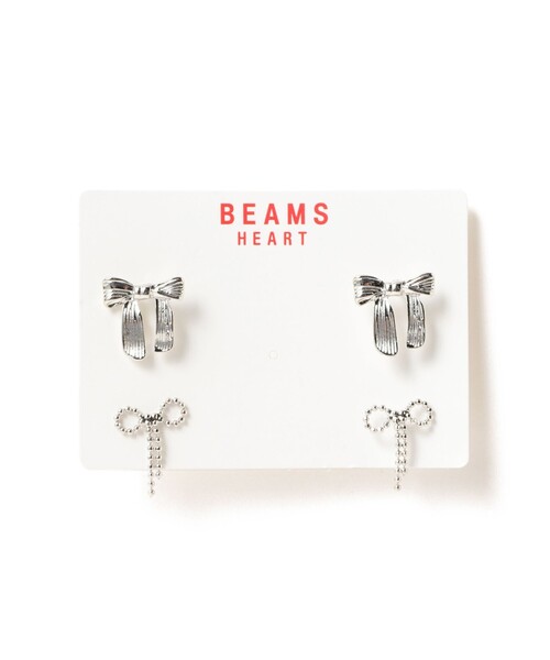 BEAMS HEART（ビームスハート）の「リボン セットピアス（ピアス（両耳用）・レディース・シルバー/ゴールド・ONE SIZE）」の2枚目の写真