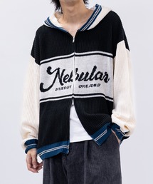 JOHN'S CLOSET（ジョンズクローゼット）の「【13】ジャガードロゴ ダブルジップ パーカー（ニット/セーター）」