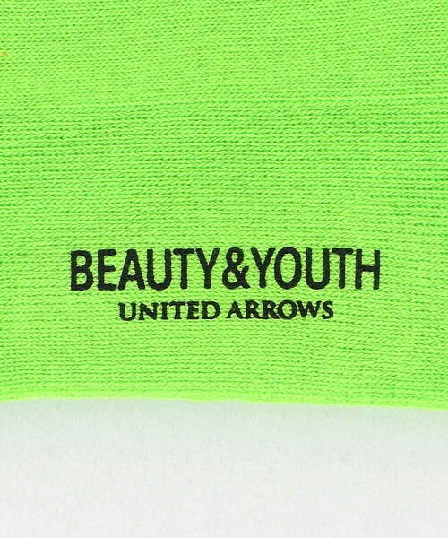 BEAUTY&YOUTH UNITED ARROWS（ビューティーアンドユースユナイテッドアローズ）の「フリーダム スタンダード ロゴ ソックス（ソックス/靴下・メンズ・ライム・FREE）」の4枚目の写真