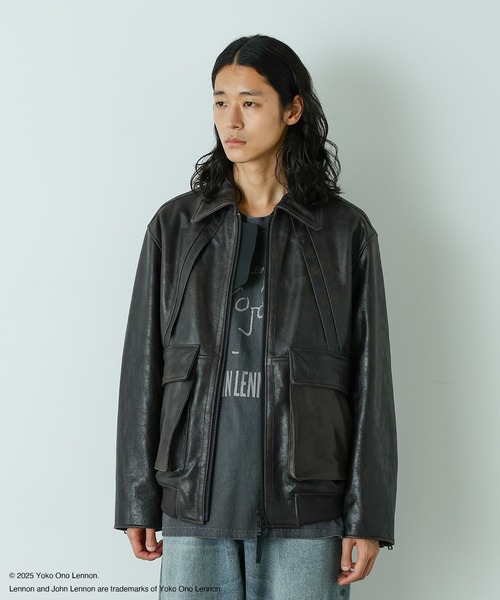 HOTEL PALACE｣ シングルライダース レザーJKT（ライダースジャケット