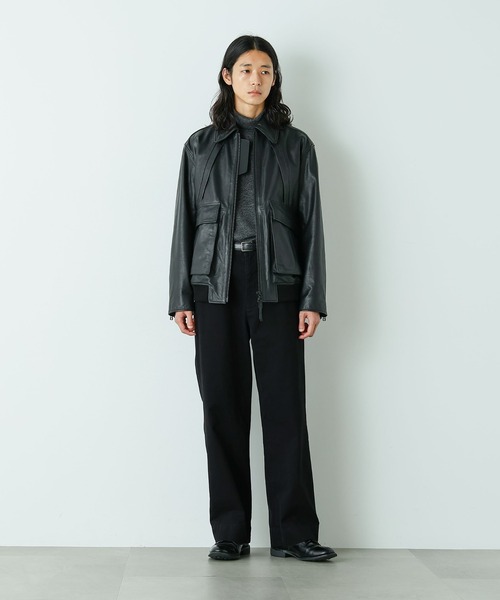 COSTUME NATIONAL シングルライダースジャケット HOTEL PALACE｣ シングルライダース レザーJKT（ライダースジャケット