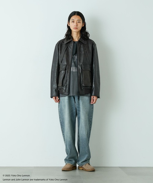 COSTUME NATIONAL シングルライダースジャケット NANO universe｜「HOTEL PALACE」 シングルライダース レザーJKT