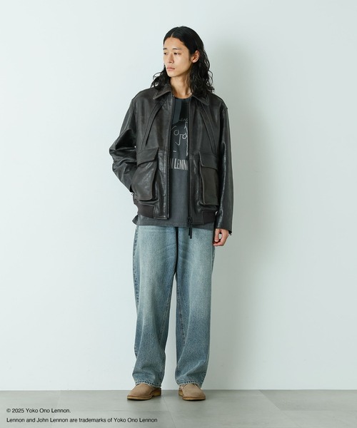 NANO universe（ナノユニバース）の「｢HOTEL PALACE｣ シングルライダース レザーJKT（ライダースジャケット・メンズ・その他1/ブラック・M/L）」の18枚目の写真