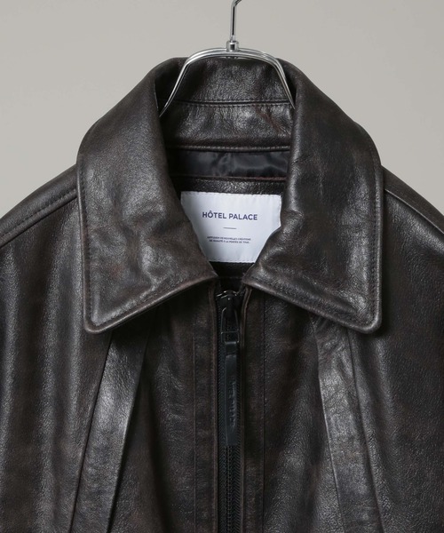 NANO universe（ナノユニバース）の「｢HOTEL PALACE｣ シングルライダース レザーJKT（ライダースジャケット・メンズ・その他1/ブラック・M/L）」の8枚目の写真