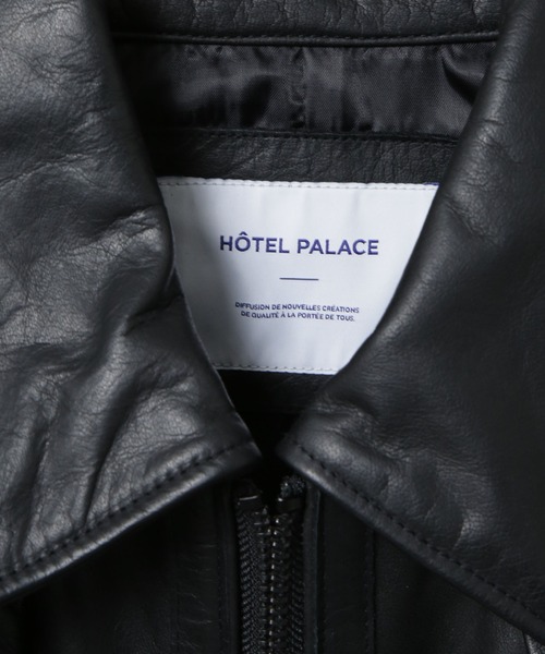 NANO universe（ナノユニバース）の「｢HOTEL PALACE｣ シングルライダース レザーJKT（ライダースジャケット・メンズ・その他1/ブラック・M/L）」の7枚目の写真