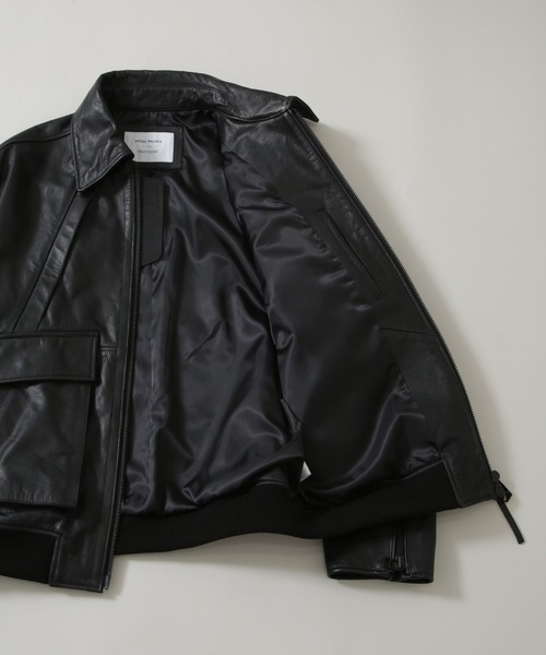 セール】｢HOTEL PALACE｣ シングルライダース レザーJKT（ライダース