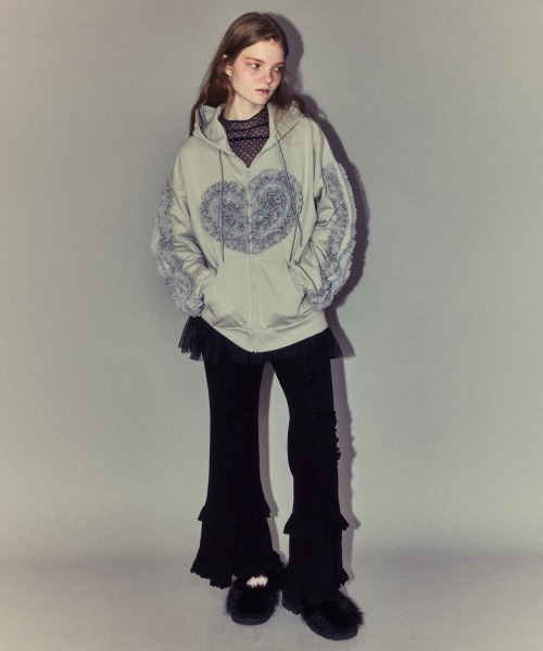 HEART FRILL フーディー（パーカー）｜Candy Stripper（キャンディ