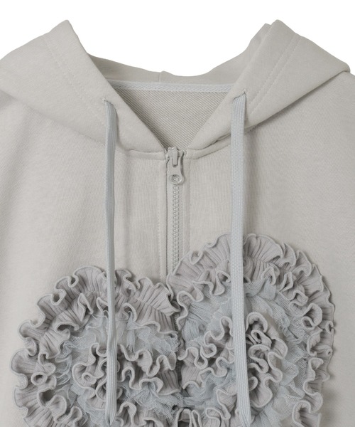 Candy Stripper（キャンディストリッパー）の「HEART FRILL フーディー（パーカー・レディース・グレー/ブラック/ピンク・FREE）」の22枚目の写真