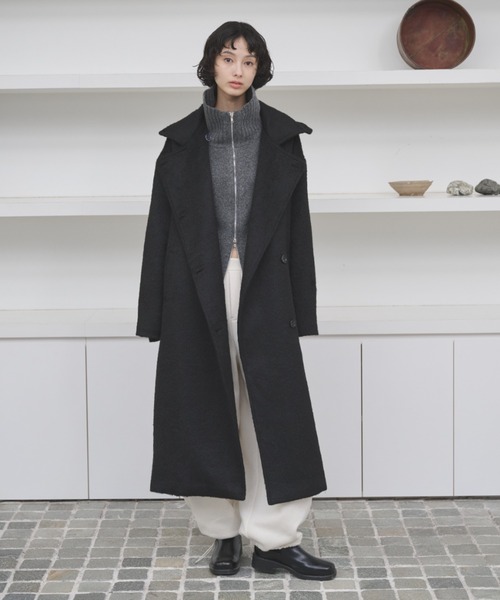 AIC.(エーアイシー)の「裏起毛ドローストリングイージーパンツ(スウェットパンツ・レディース・チャコールグレー/キナリ・FREE)」の19枚目の写真