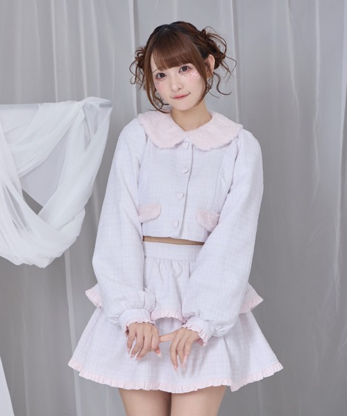 エコファーカラーツイードセットアップ（セットアップ）｜Honey