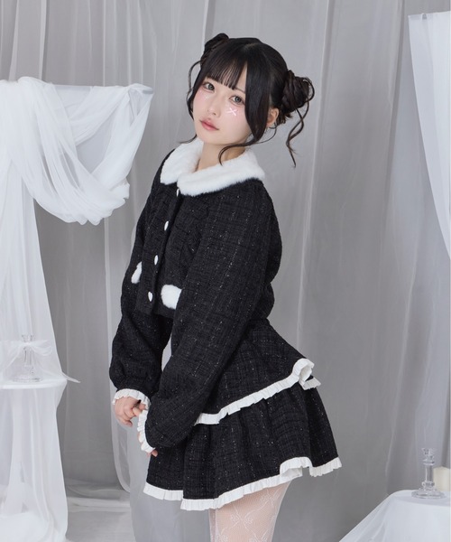 エコファーカラーツイードセットアップ（セットアップ）｜Honey