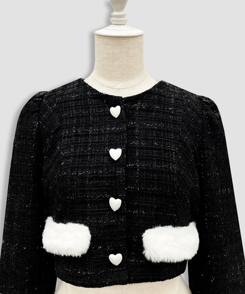 エコファーカラーツイードセットアップ（セットアップ）｜Honey