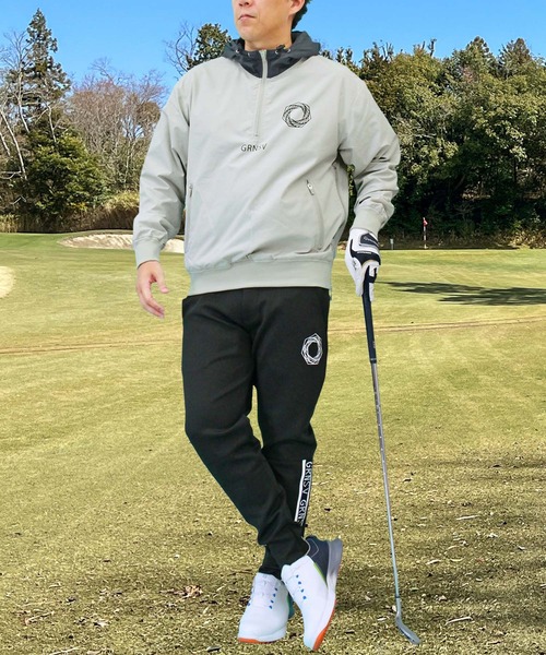 セール】ゴルフパーカー スニード ゴルフウェア ハーフジップアップ