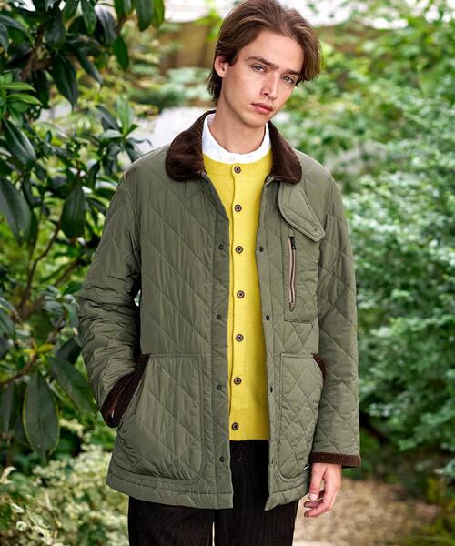 DRESSTERIOR(ドレステリア)の「キルティング ハンティングジャケット(ブルゾン・メンズ・ブラック/オリーブ・94/92/91/90)」の2枚目の写真