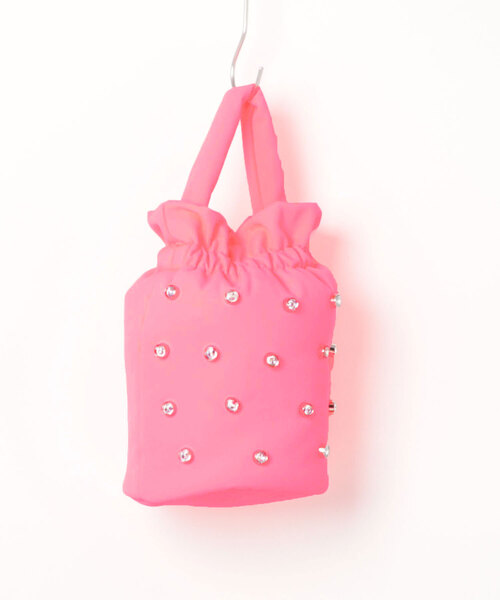 cheek(BAG)(チーク)の「kirakira 2way shoulder / キラキラ ショルダーバッグ(ショルダーバッグ・レディース・イエロー/ブルー/グレー/ピンク/ブラック・FREE)」の7枚目の写真