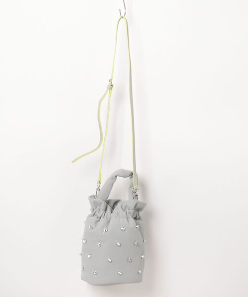 cheek(BAG)(チーク)の「kirakira 2way shoulder / キラキラ ショルダーバッグ(ショルダーバッグ・レディース・イエロー/ブルー/グレー/ピンク/ブラック・FREE)」の16枚目の写真