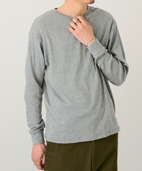 MILLER(ミラー)の「【Robert P. Miller】パネルリブ ロンT CASUAL FIT 142C(Tシャツ/カットソー・メンズ・ブラック/ホワイト/グレー/ブラック系その他2・LL/L/M)」の4枚目の写真