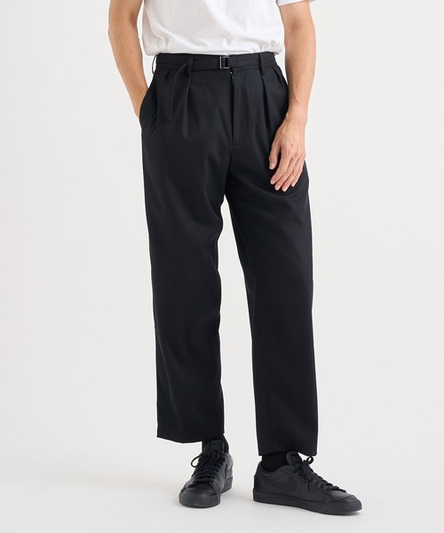 IRENISA（イレニサ）の「【irenisa/イレニサ】別注BELTED TAPERED PANTS（スラックス・メンズ・ブラック/グレイッシュベージュ・2/3）」の6枚目の写真