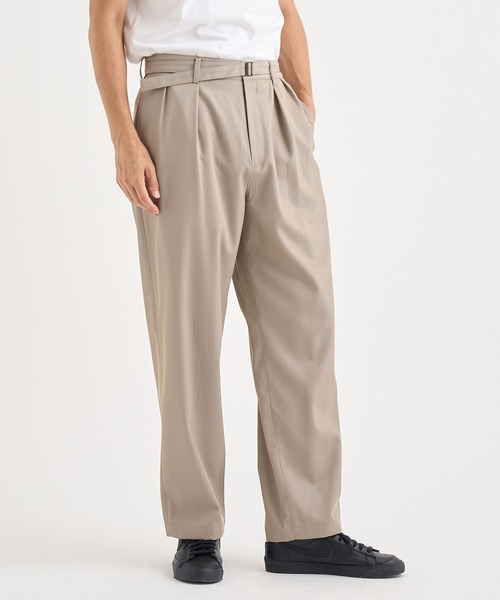irenisa/イレニサ】別注BELTED TAPERED PANTS（スラックス）｜IRENISA
