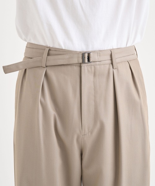 irenisa/イレニサ】別注BELTED TAPERED PANTS（スラックス）｜IRENISA