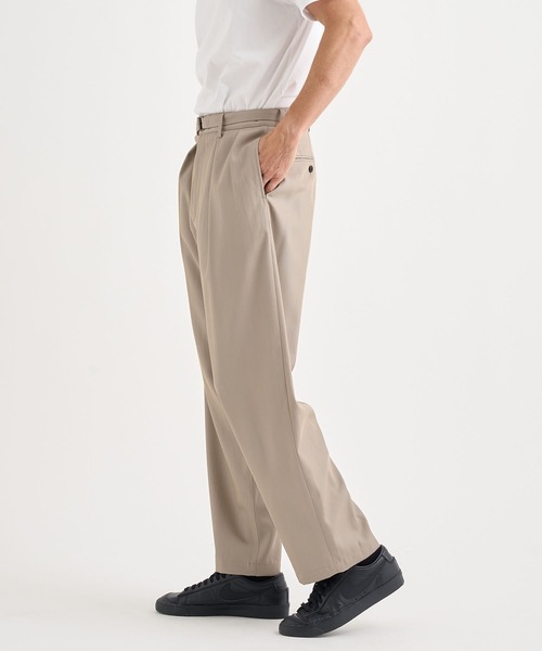 IRENISA / ボトム/3/コットン/カーキ/無地/イレニサ irenisa/イレニサ】別注BELTED TAPERED PANTS（スラックス）｜IRENISA