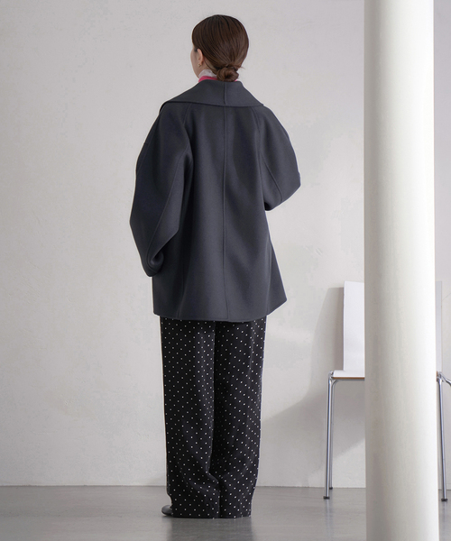 追加》Super160 ショールカラーハーフコート（その他アウター）｜IENA