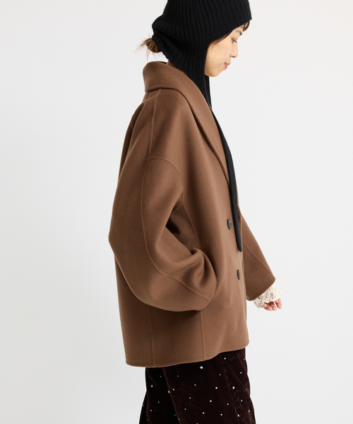 追加》Super160 ショールカラーハーフコート（その他アウター）｜IENA