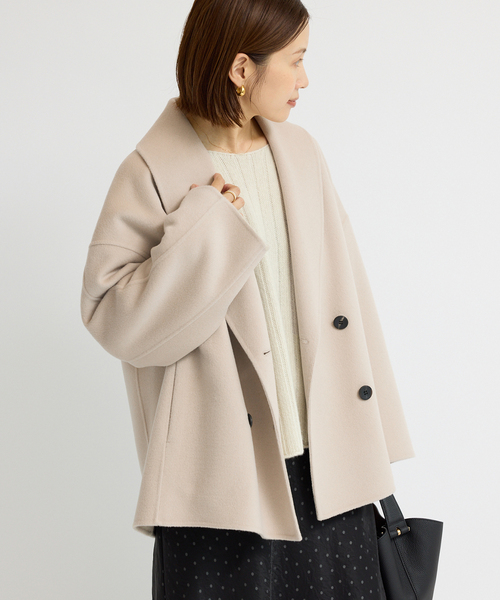 追加》Super160 ショールカラーハーフコート（その他アウター）｜IENA