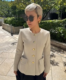 JENNE ベージュ クラシカルジャケット Ｌサイズ JENNE ベージュ クラシカルジャケット Lサイズ JENNE ベージュ