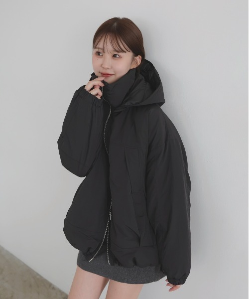 ayu×LIAN】ファイバーダウンフードデザインジャケット（ダウン