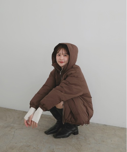 ayu×LIAN】ファイバーダウンフードデザインジャケット（ダウン