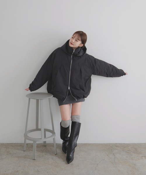 ayu×LIAN】ファイバーダウンフードデザインジャケット（ダウン