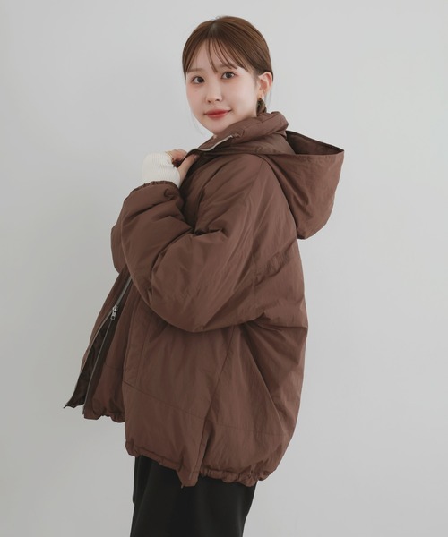 ジャケット・アウター ayu ayu×LIAN】ファイバーダウンフードデザインジャケット（ダウン