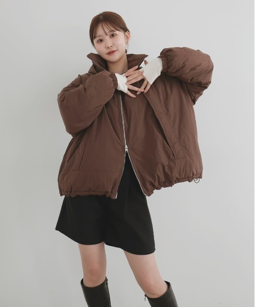 ayu×LIAN】ファイバーダウンフードデザインジャケット（ダウン