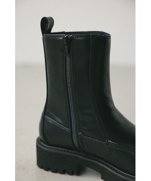 STYLEMIXER（スタイルミキサー）の「スクエアトゥミドルブーツ（ブーツ・レディース・ブラック・SMALL/MEDIUM/LARGE/LL）」の8枚目の写真