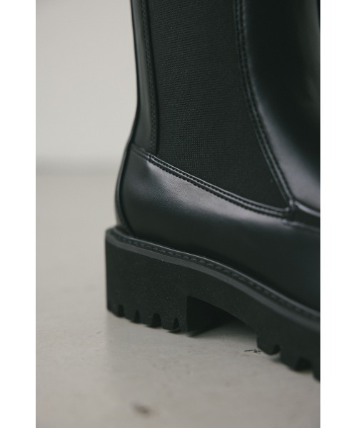 STYLEMIXER（スタイルミキサー）の「スクエアトゥミドルブーツ（ブーツ・レディース・ブラック・SMALL/MEDIUM/LARGE/LL）」の11枚目の写真