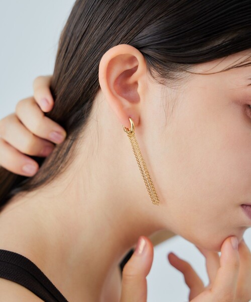 eteフリンジピアス フリンジ ハグピアス（ピアス（両耳用））｜ete（エテ）のファッション