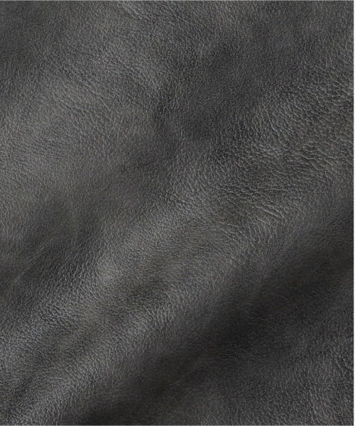 BACK NUMBER（バックナンバー）の「【BACK NUMBER】合成皮革 MA-1 フライトジャケット (フェイクレザー / PUレザー / ボンバージャケット / ミリタリースタイル)（ブルゾン・メンズ・ブラック/グレー・XL/L/M）」の15枚目の写真