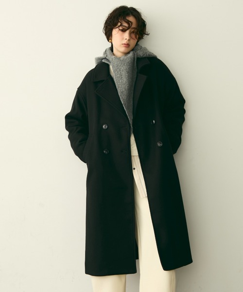 YASUSHI DOI ブラック ロングコート 1990s YASUSHI DOI zip design long coat | gamustore