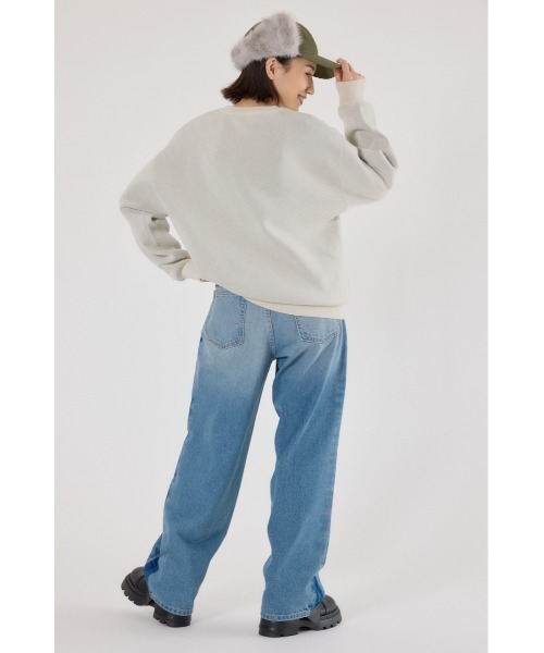 RODEO CROWNS WIDE BOWL（ロデオクラウンズワイドボウル）の「アニマルジャガードニットトップス（ニット/セーター・レディース・オフホワイト/パープル/マスタード/ブラック・MEDIUM/LARGE）」の10枚目の写真