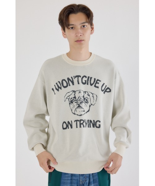 RODEO CROWNS WIDE BOWL（ロデオクラウンズワイドボウル）の「アニマルジャガードニットトップス（ニット/セーター・レディース・オフホワイト/パープル/マスタード/ブラック・MEDIUM/LARGE）」の11枚目の写真