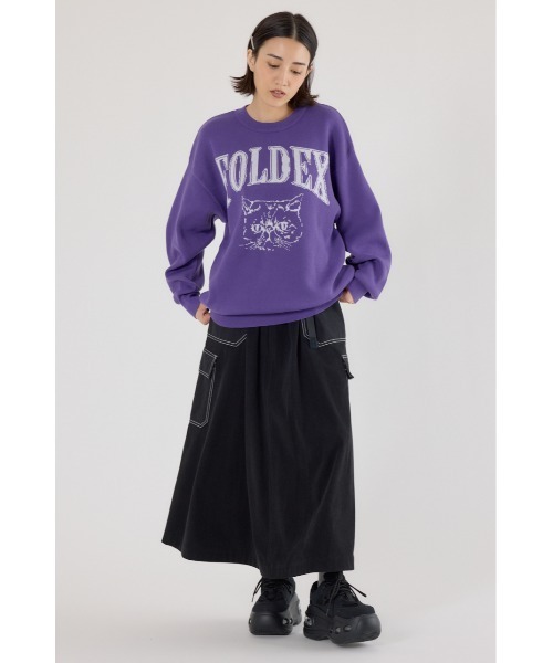 RODEO CROWNS WIDE BOWL（ロデオクラウンズワイドボウル）の「アニマルジャガードニットトップス（ニット/セーター・レディース・オフホワイト/パープル/マスタード/ブラック・MEDIUM/LARGE）」の20枚目の写真