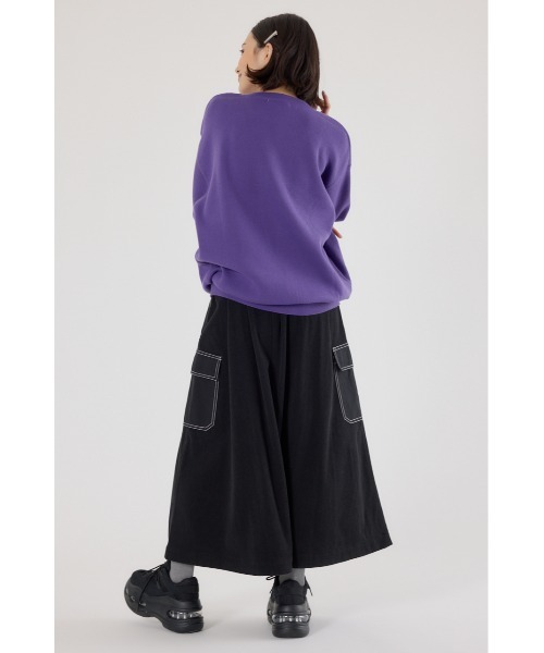 RODEO CROWNS WIDE BOWL（ロデオクラウンズワイドボウル）の「アニマルジャガードニットトップス（ニット/セーター・レディース・オフホワイト/パープル/マスタード/ブラック・MEDIUM/LARGE）」の21枚目の写真